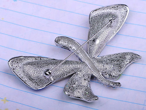 Swarovski Crystal Shine Empress Butterfly Brooch Pin