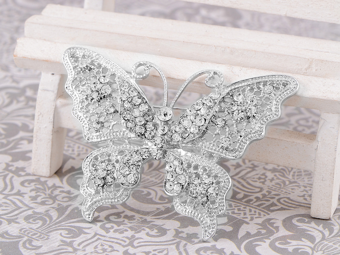 Filigree Butterfly Brooch Pin
