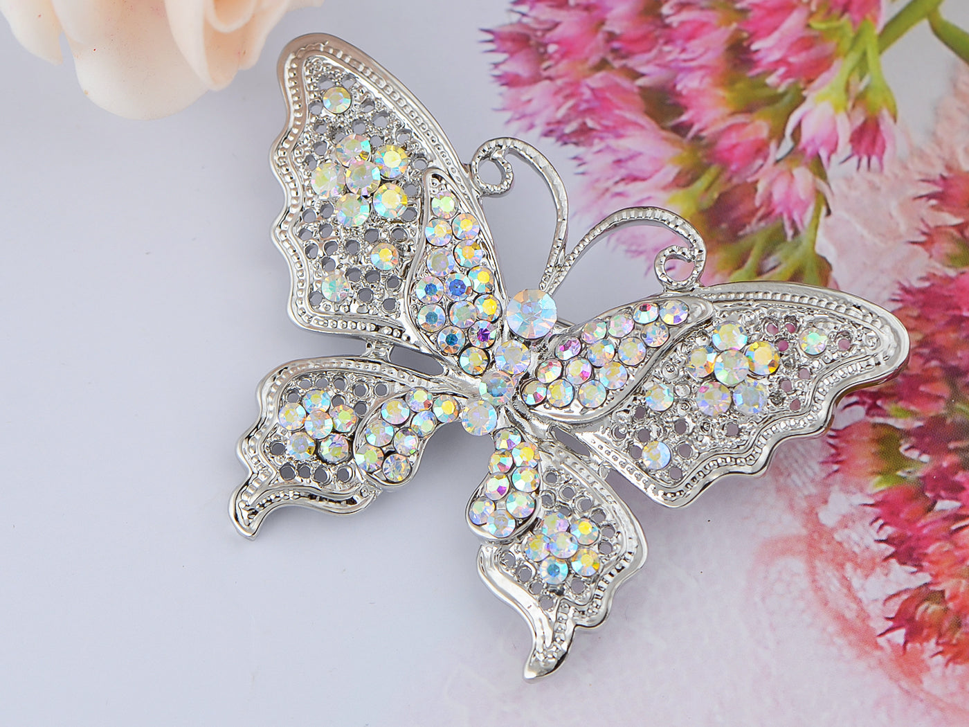 Filigree Butterfly Brooch Pin