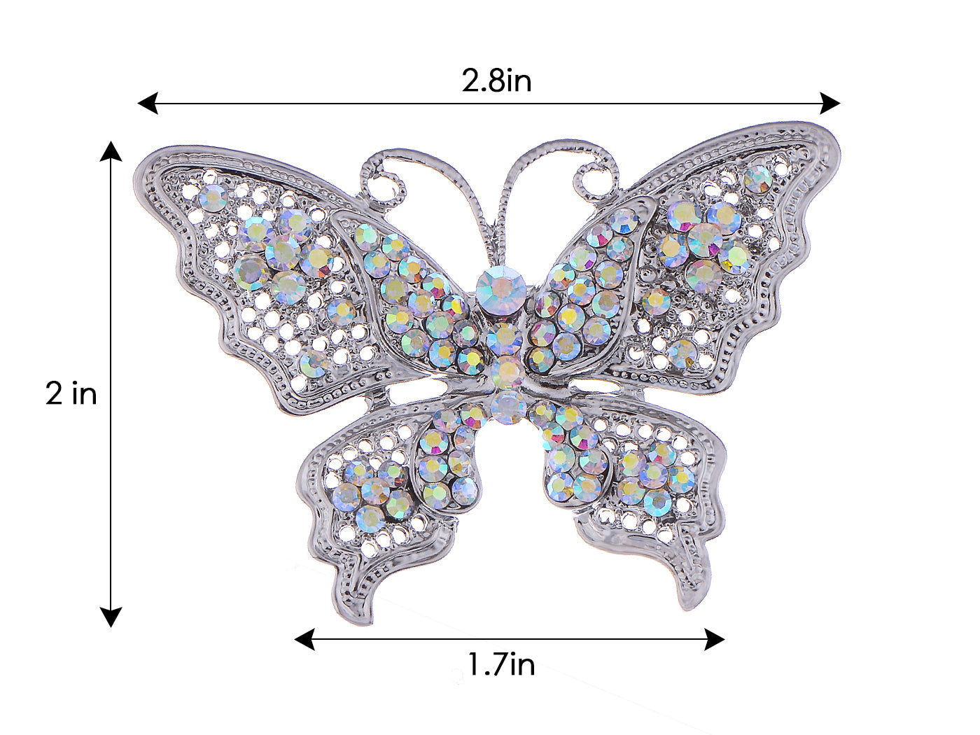 Filigree Butterfly Brooch Pin