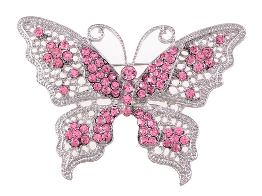 Filigree Butterfly Brooch Pin