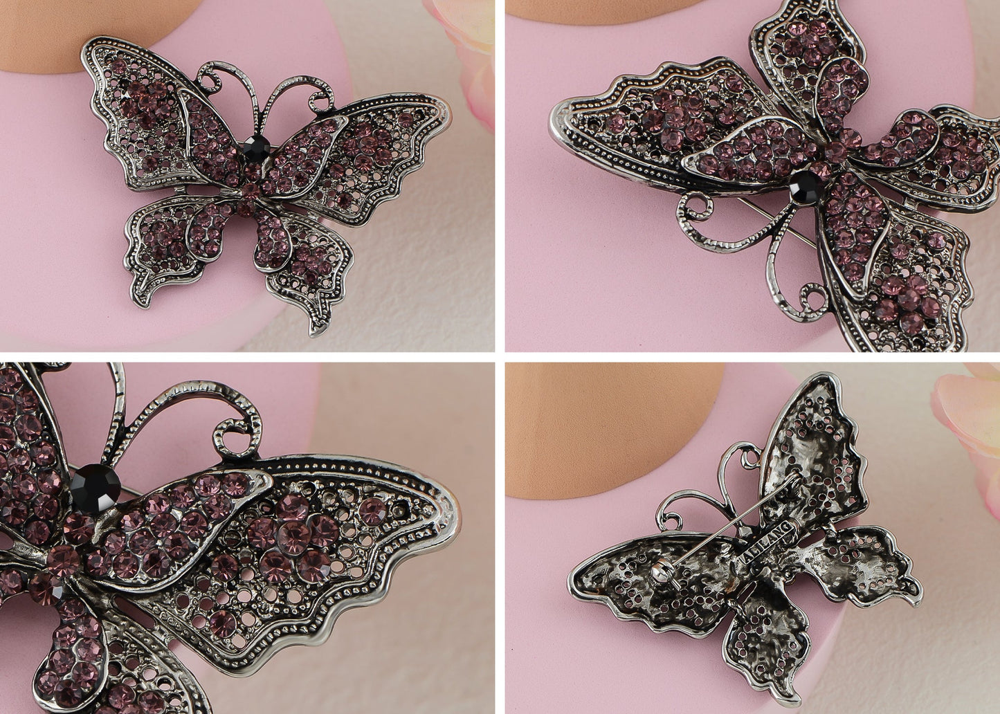 Filigree Butterfly Brooch Pin