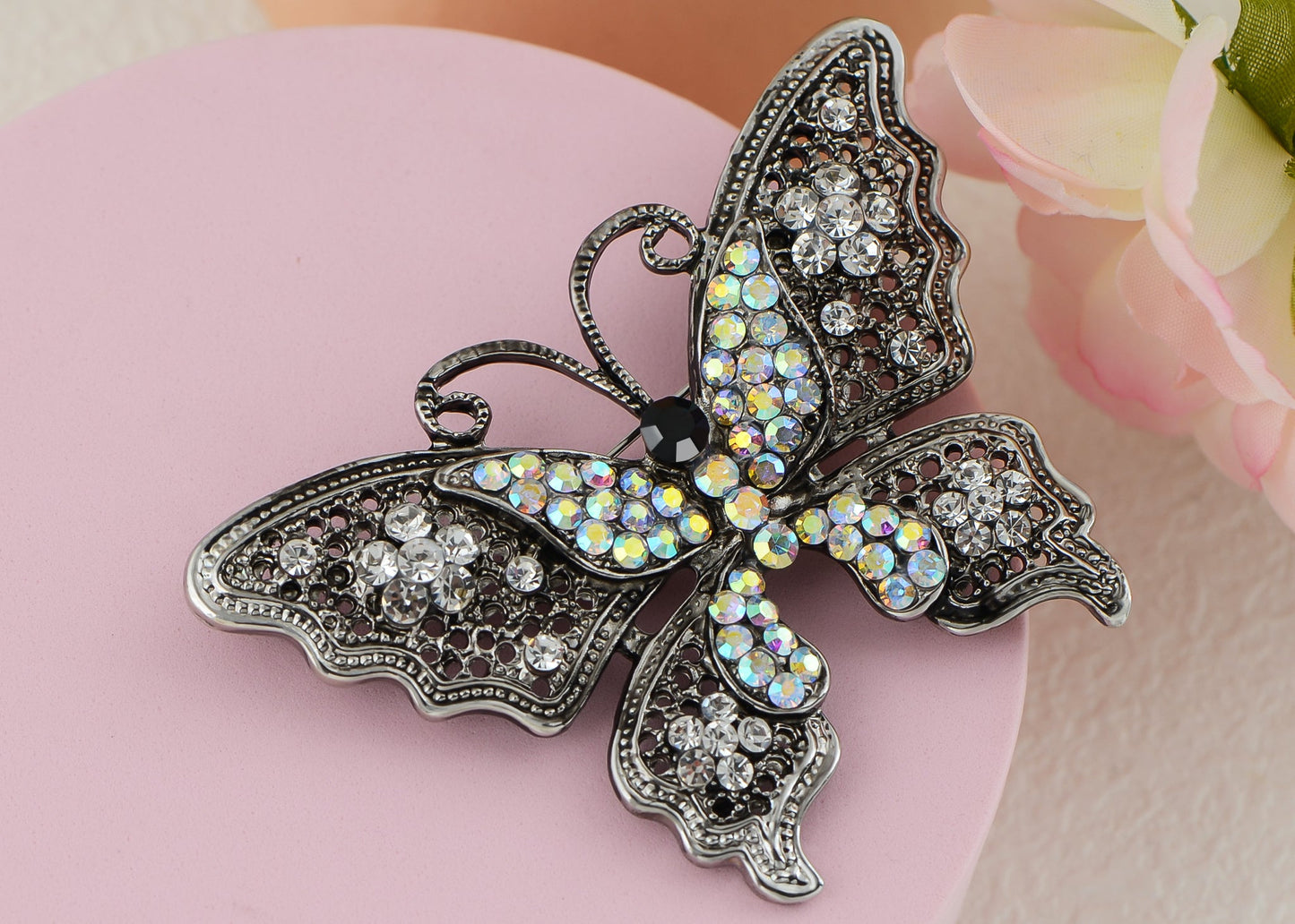 Filigree Butterfly Brooch Pin