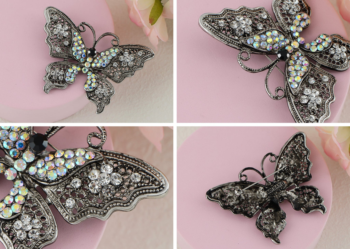Filigree Butterfly Brooch Pin