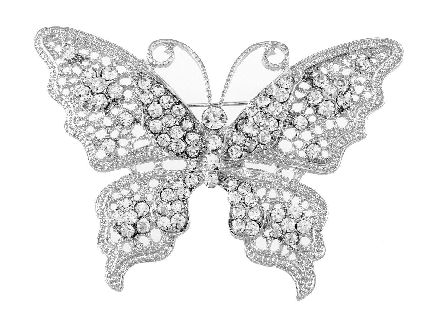 Filigree Butterfly Brooch Pin