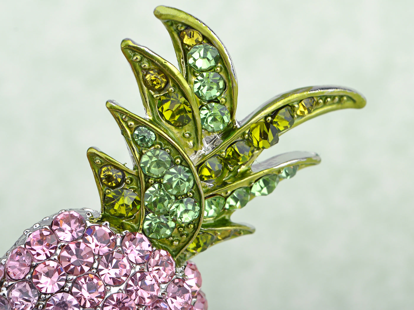 Ombre Tropical Pineapple Hawaiian Island Fruit Brooch Pin