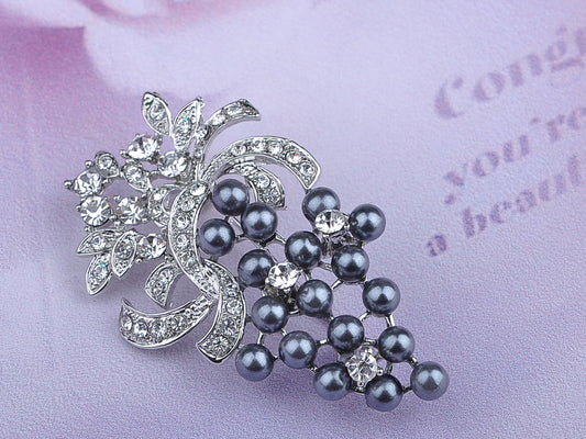 Pearl Bead Berry Fruit Pin Brooch