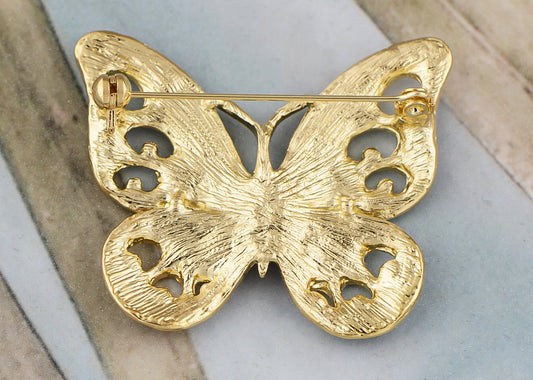 Elements Opalescent Swirl Colors Vibrant Butterfly Pin Brooch