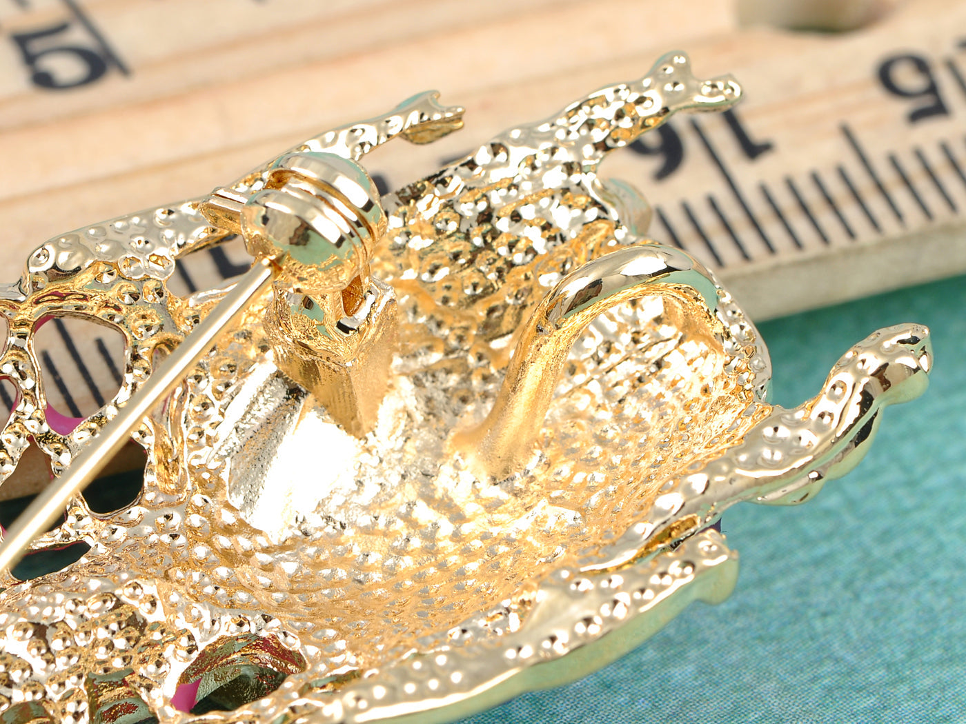 Filigree Insect Beetle Bug Rainbow Pride Convertible To Pendant Brooch Pin