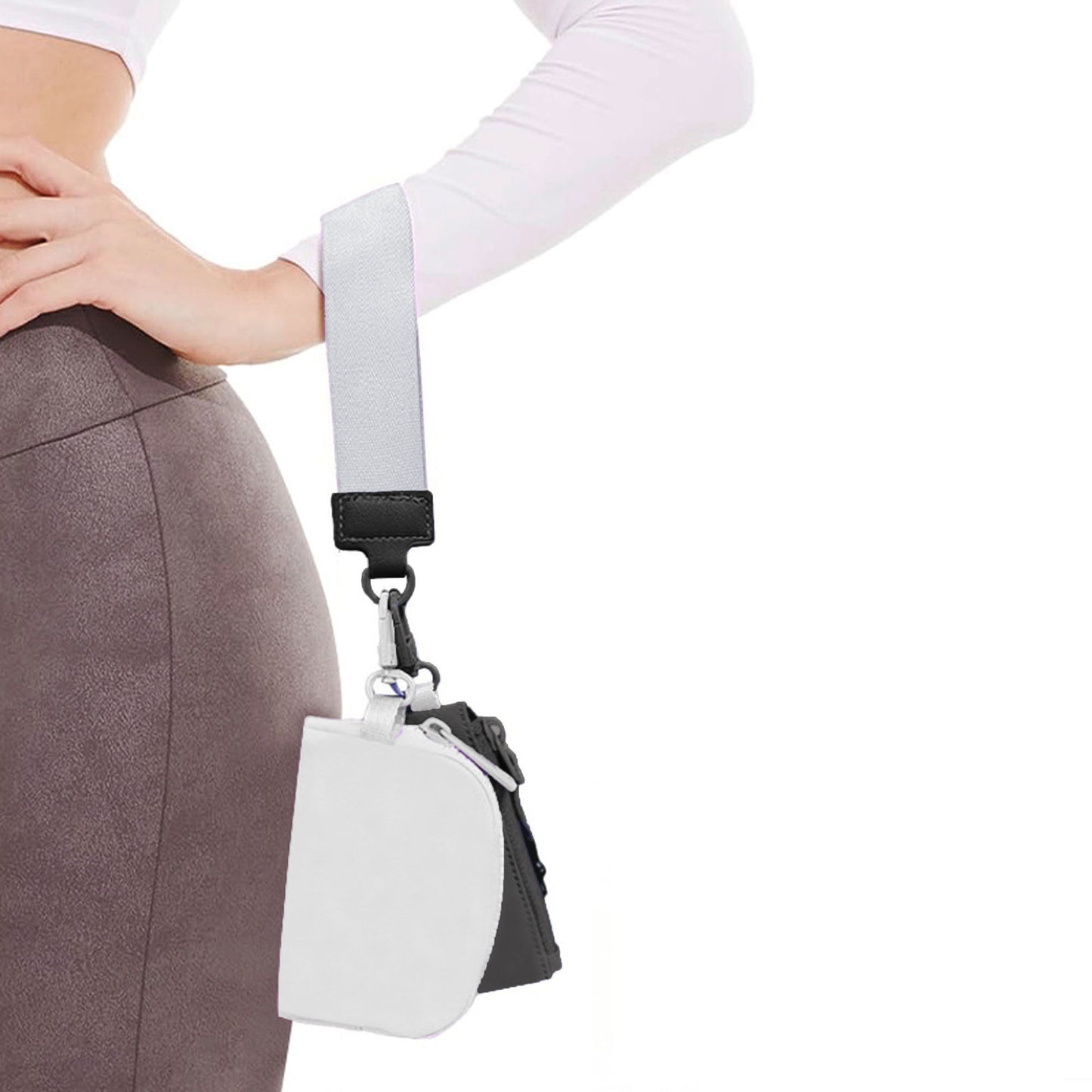 Dual - Pocket Hanging Wallet with Strap - Ideal for Cash, Cards and Small Items