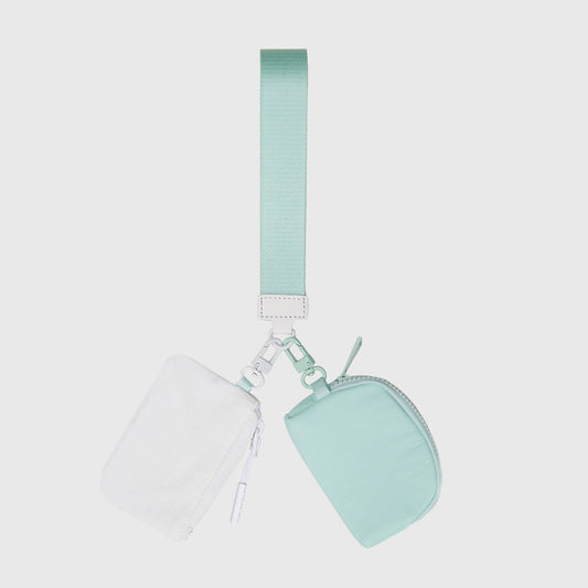 Dual - Pocket Hanging Wallet with Strap - Ideal for Cash, Cards and Small Items