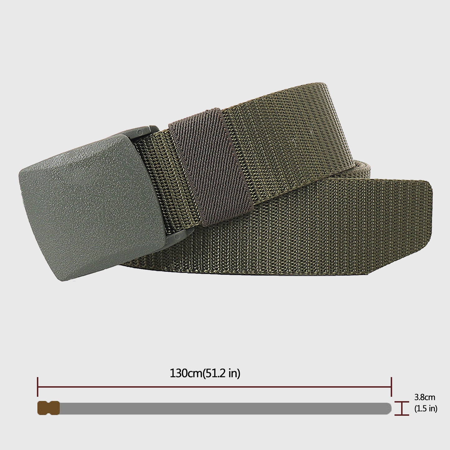 Nylon Webbing Belt with Plastic Buckle