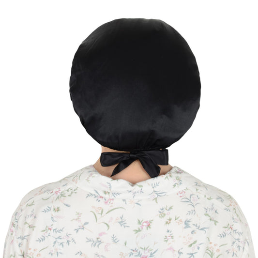Women Satin Sleep Bonnet Adjustable Tie Back Hair Protection Cap for All Hair Types
