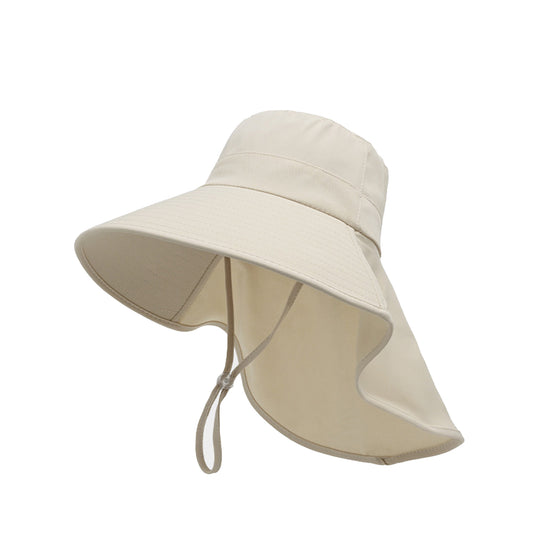 Women Ponytail Sun Hat Wide Brim Sun Hat with Flap Packable Adjustable Summer Beach Hat