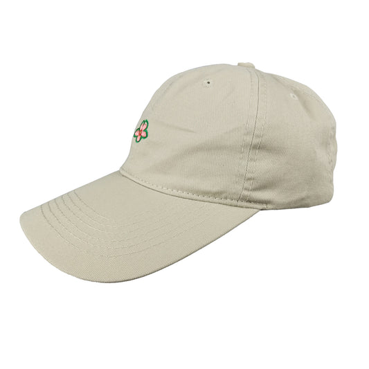 Women's Flower Embroidered Baseball Cap Low Bun Soft Cotton Trucker Hat