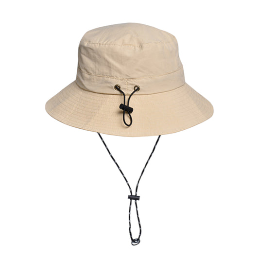 Water-Resistant Packable Bucket Hat with Adjustable Chin Strap Quick-Dry Fabric for Beach Hiking Camping and Outdoor Travel