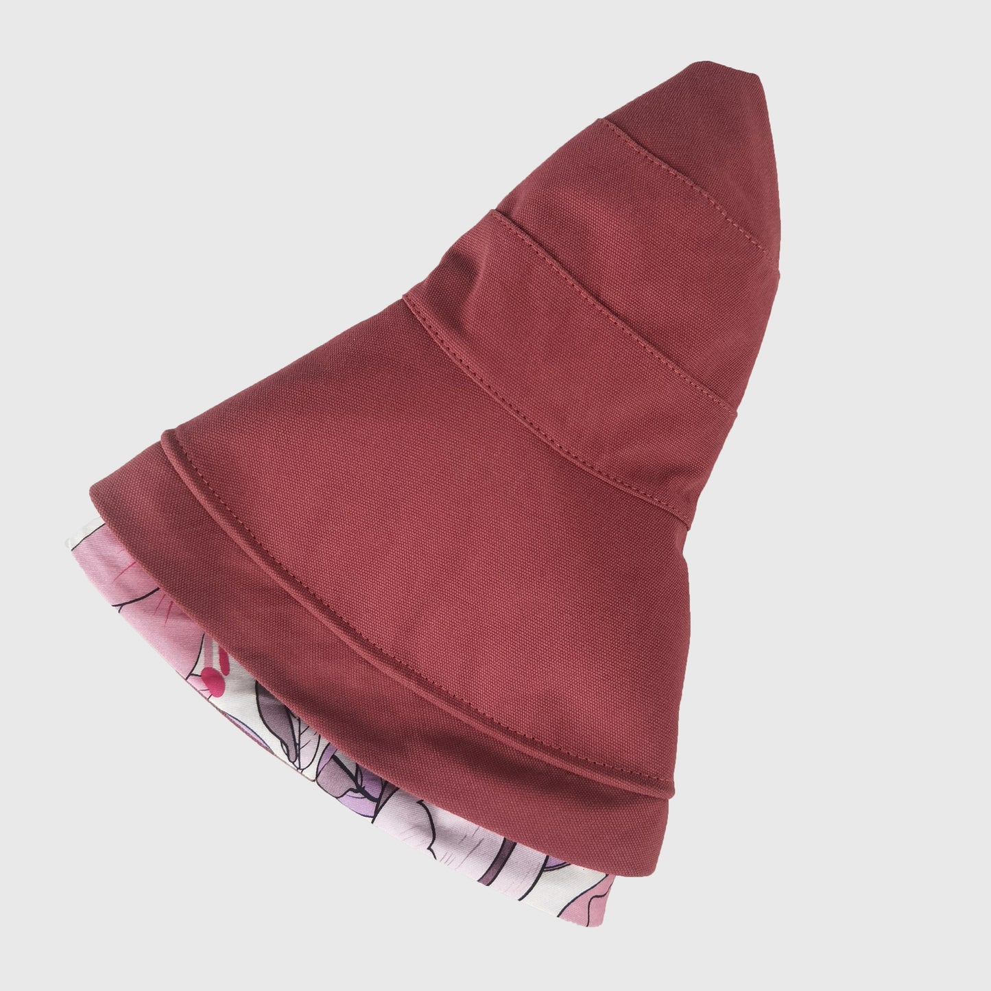 2-in-1 Women's Floral & Solid Double-Sided Bucket Hat for Outdoor