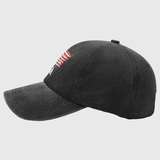 Men's and Women's Baseball Cap with USA Flag Embroidery