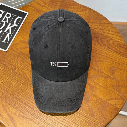 Unisex Baseball Cap with Battery Embroidery