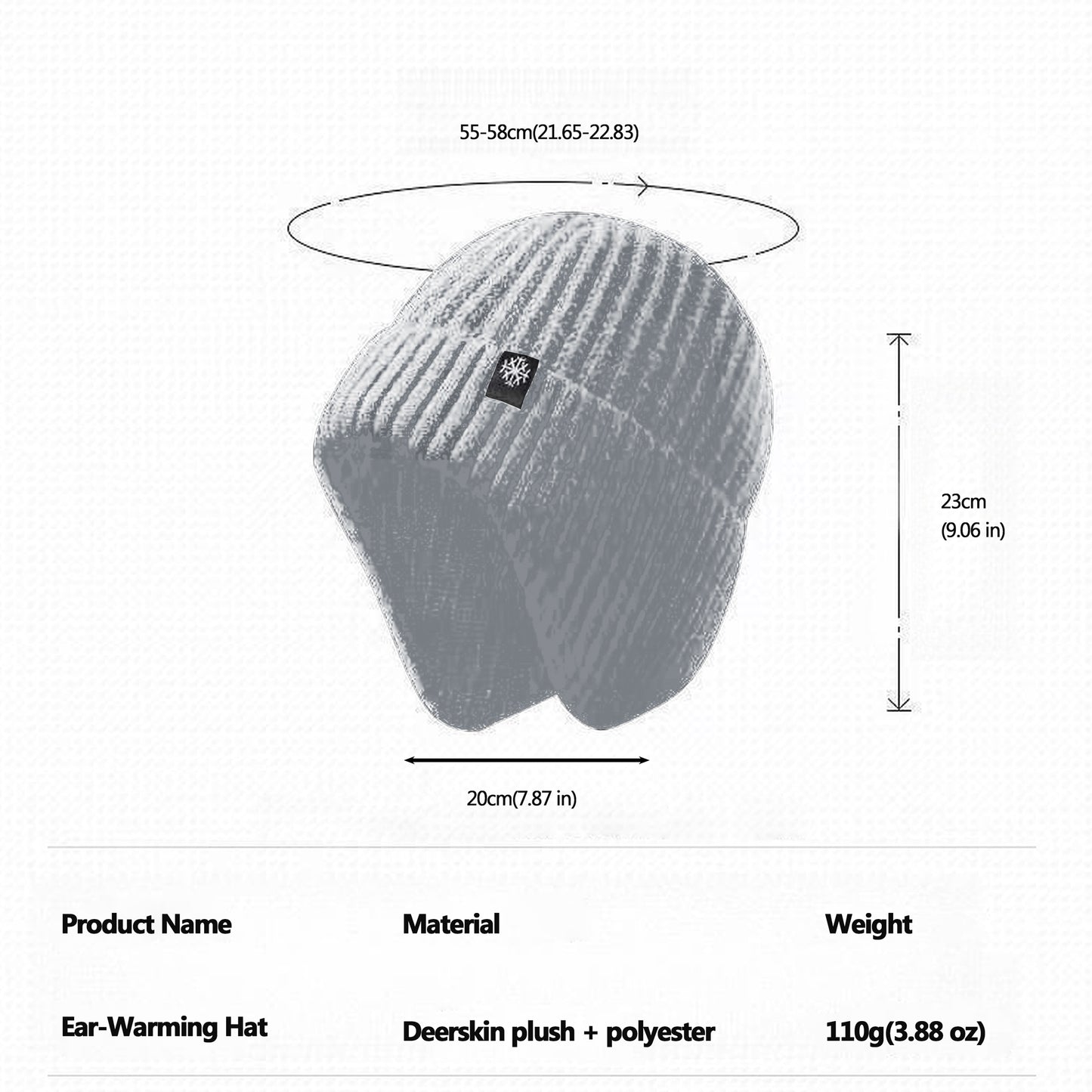 Unisex Stylish Ear - Warming Knit Hat