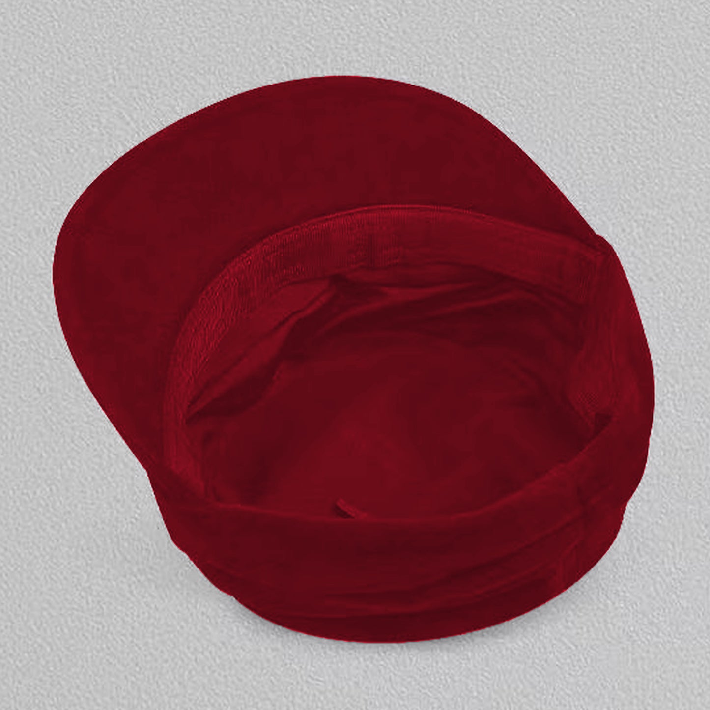 Fleece Military - Style Cap with Heart Accent