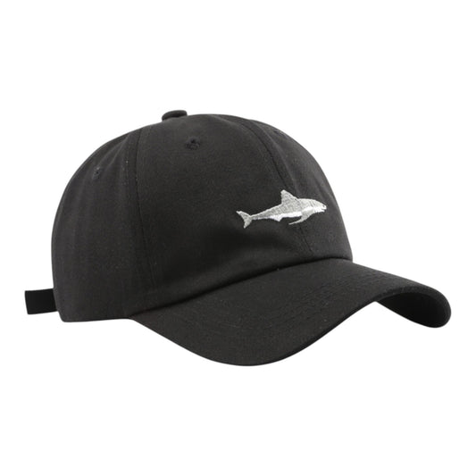 Shark Embroidered Baseball Cap Vintage Adjustable Casual Sport Hat