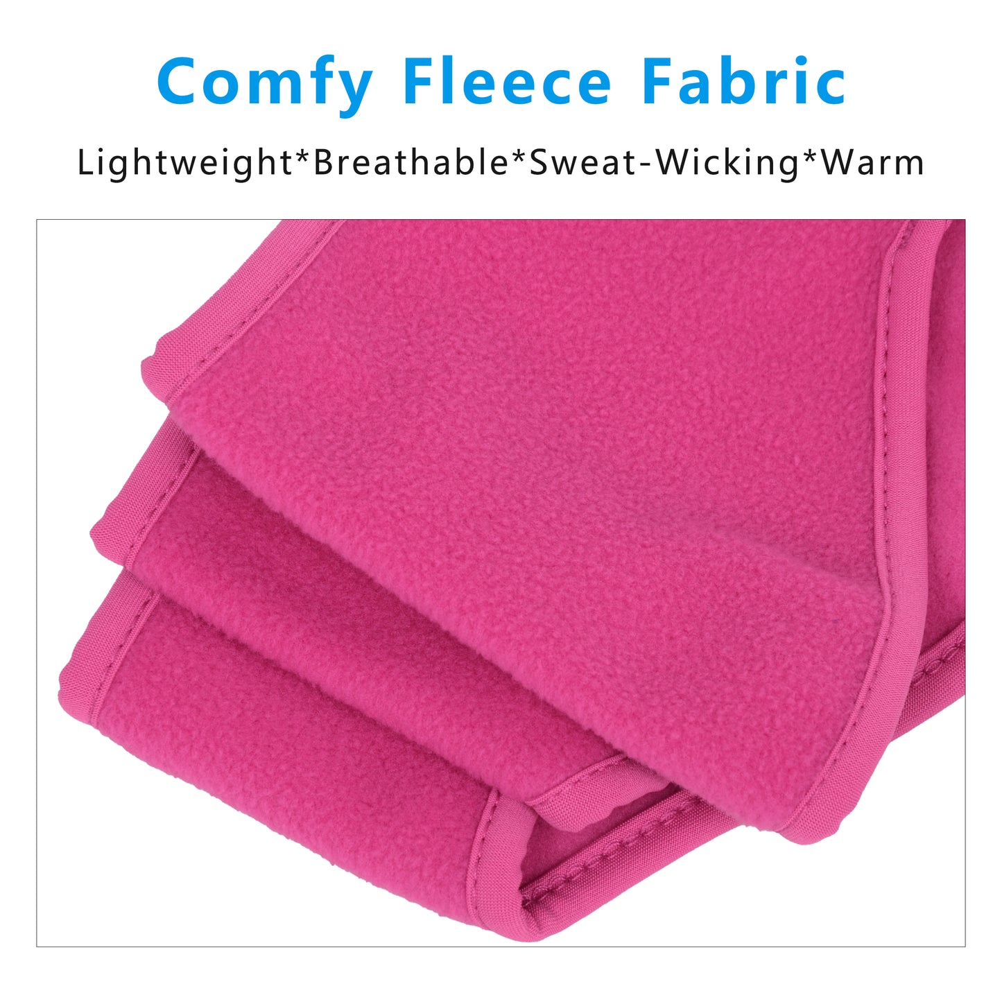 Winter Fleece Headband Moisture-Wicking for Running Sports Workouts Cold Weather Ear Warmer Unisex