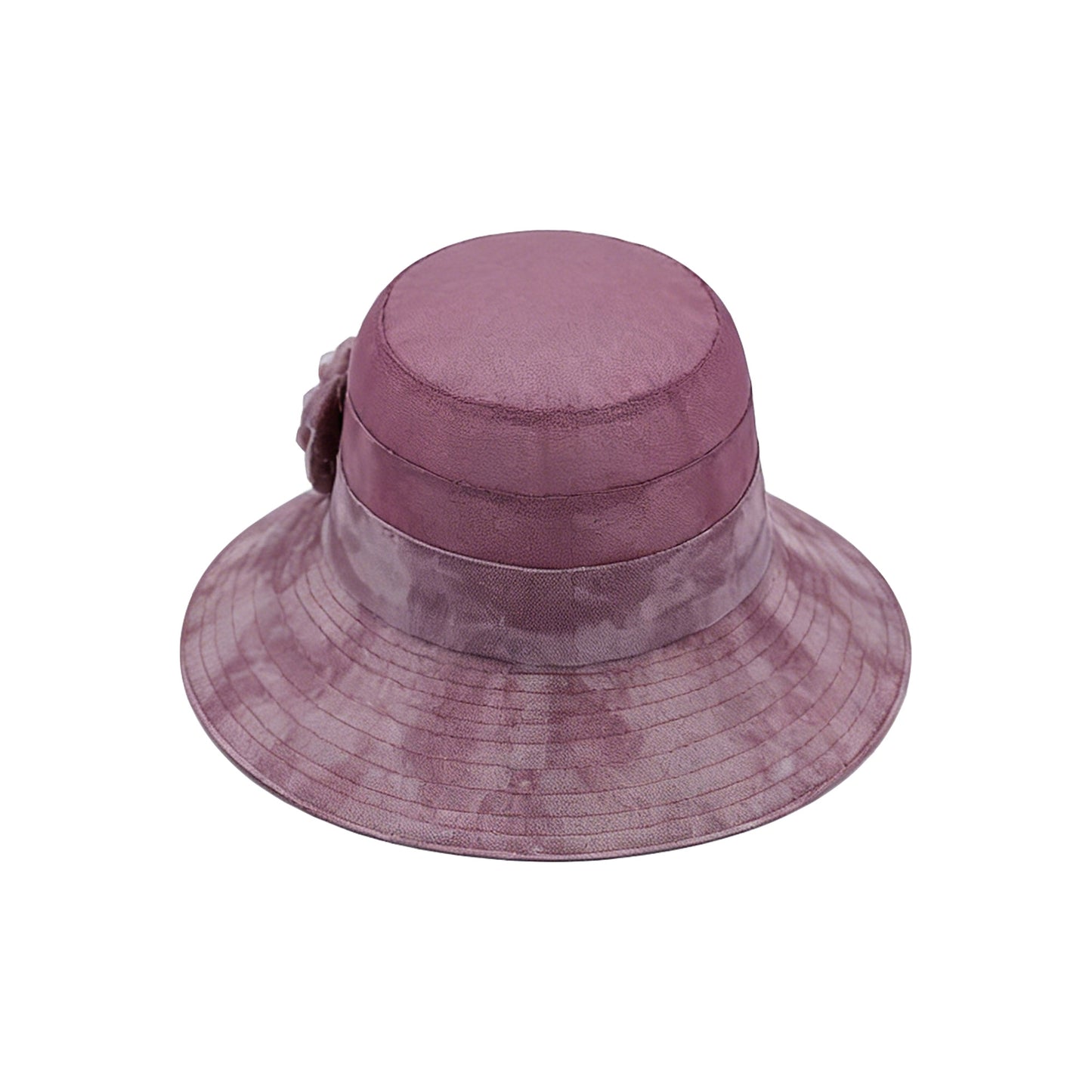 Wide Brim Floral Mesh Sun Hat Elegant Summer Dressy Garden Party Hat
