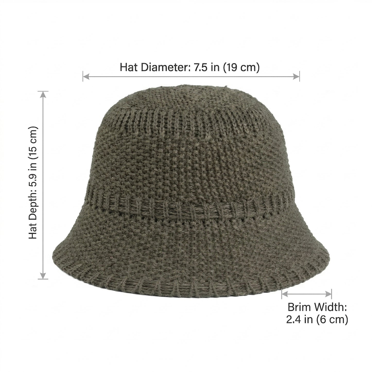 Straw Bucket Hat Lightweight Woven Sun Hat Packable Summer Beach Hat with Breathable Design