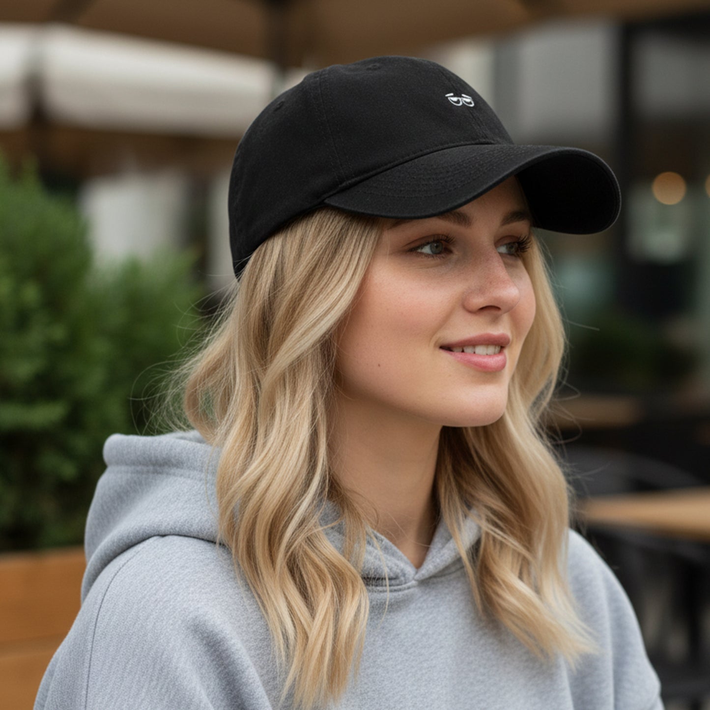 Cotton Baseball Cap Adjustable Strap Lightweight Embroidered Casual Everyday Hat