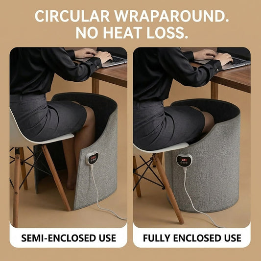Electric Foot Warmer Under Desk Heated Foot Warmer Wrap Around Heating Pad for Home Office