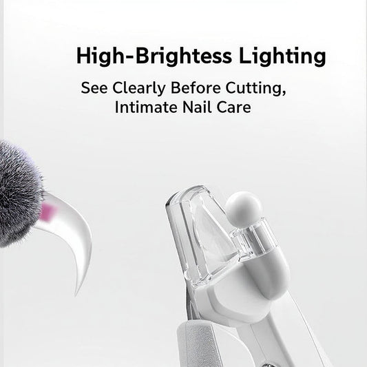 Rechargeable Pet Nail Grinder with LED Light Quiet Electric Cat and Dog Grooming Tool