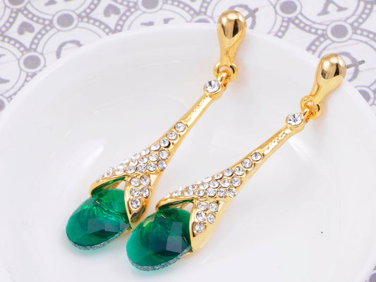 Emerald Fancy Drop Earrings