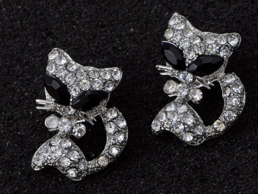 Kitten Cat Animal Stud Earrings