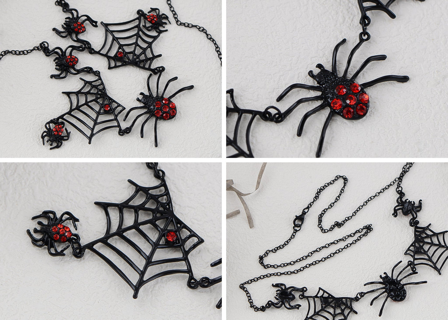 Alilang Halloween Crystal Rhinestones Spider Black Earrings Dangle Drop Witch Earrings Festival Bat Jewelry