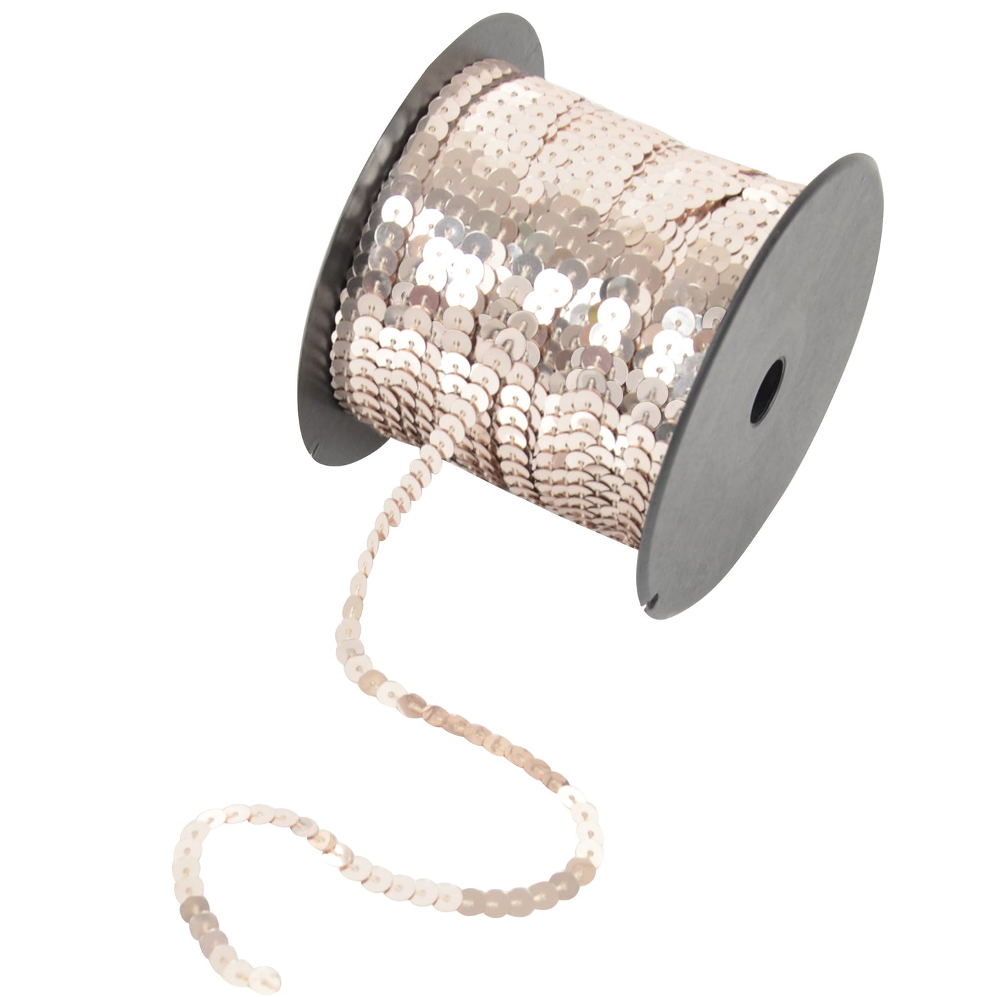 Flat Sequin Strip, 6mm String Metallic Sequin Strand, Paillette Metallic Sequin Trim Sewing DTY Craft Embellishment, 100 Yards