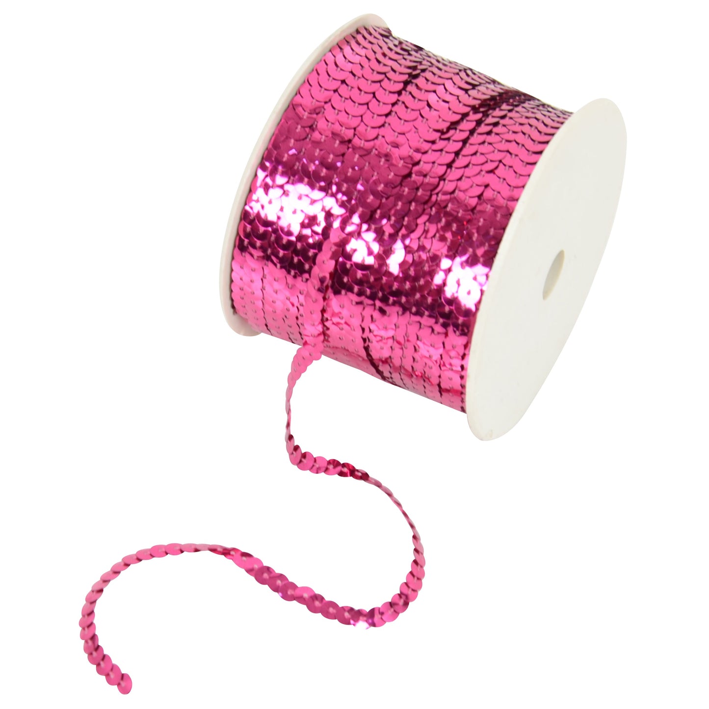 Flat Sequin Strip, 6mm String Metallic Sequin Strand, Paillette Metallic Sequin Trim Sewing DTY Craft Embellishment, 100 Yards