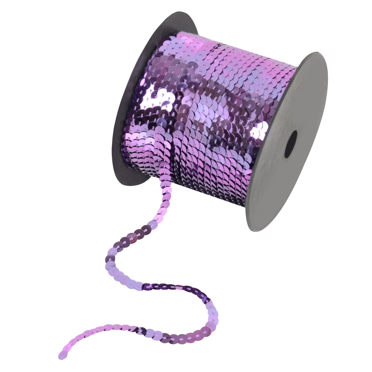 Flat Sequin Strip, 6mm String Metallic Sequin Strand, Paillette Metallic Sequin Trim Sewing DTY Craft Embellishment, 100 Yards