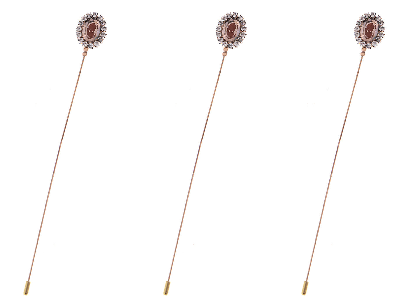 Retro Silver Hat Pin Hollow-out Design Long Stick Pin Vintage Style Fashion Accessories