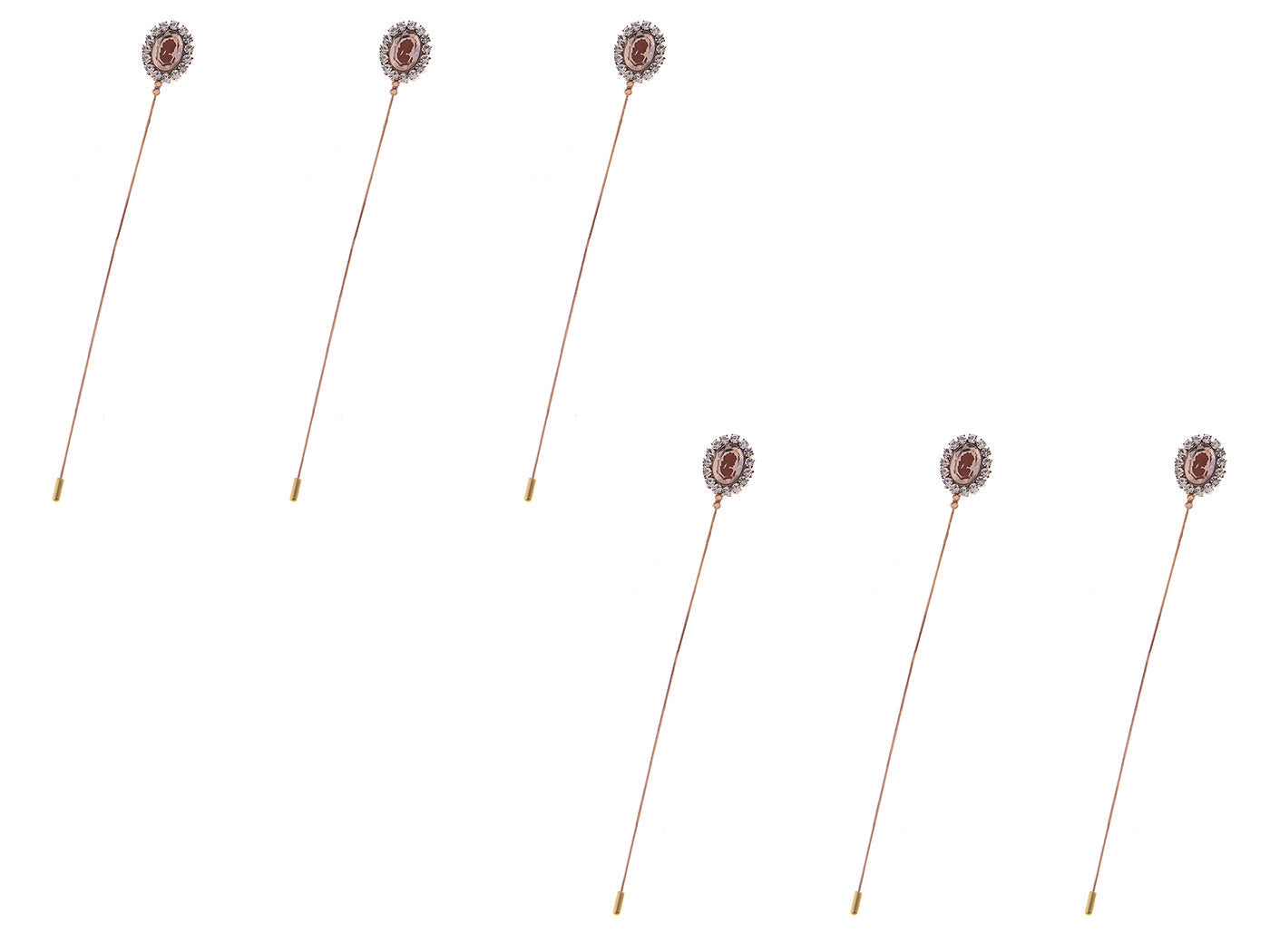 Retro Silver Hat Pin Hollow-out Design Long Stick Pin Vintage Style Fashion Accessories