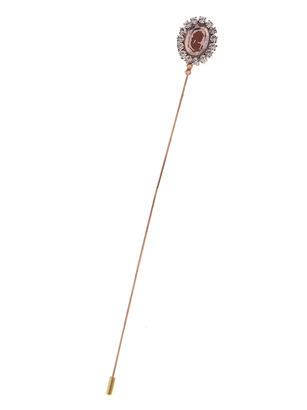 Retro Silver Hat Pin Hollow-out Design Long Stick Pin Vintage Style Fashion Accessories