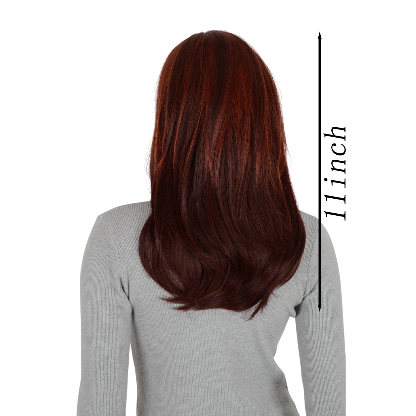 11 Inch Layered Curly Wig with Curtain Bangs Synthetic Wavy Wig for Women Hair Wig for Daily