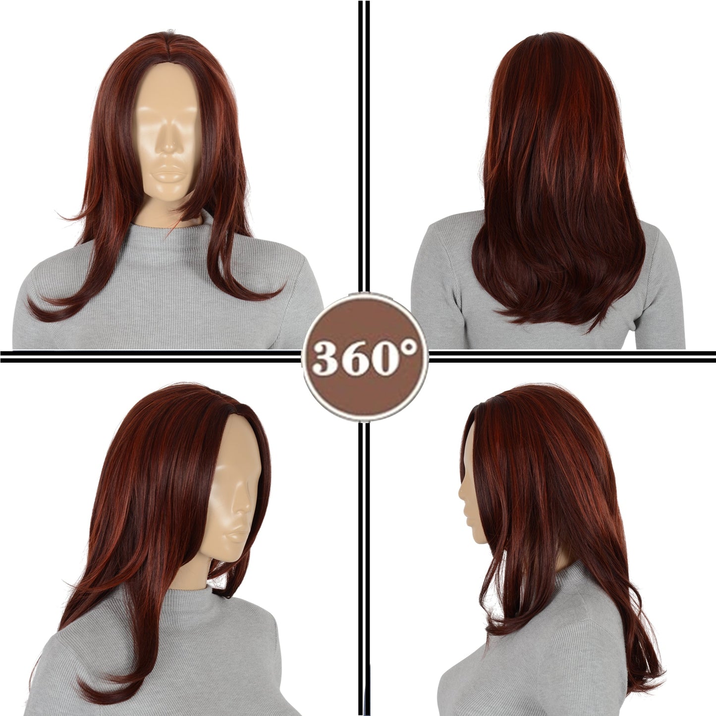 11 Inch Layered Curly Wig with Curtain Bangs Synthetic Wavy Wig for Women Hair Wig for Daily