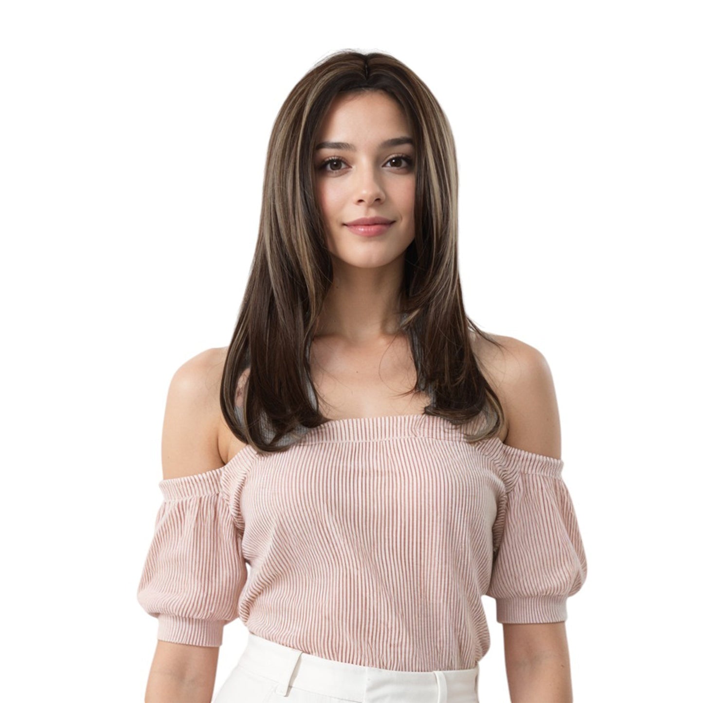 11 Inch Layered Curly Wig with Curtain Bangs Synthetic Wavy Wig for Women Hair Wig for Daily