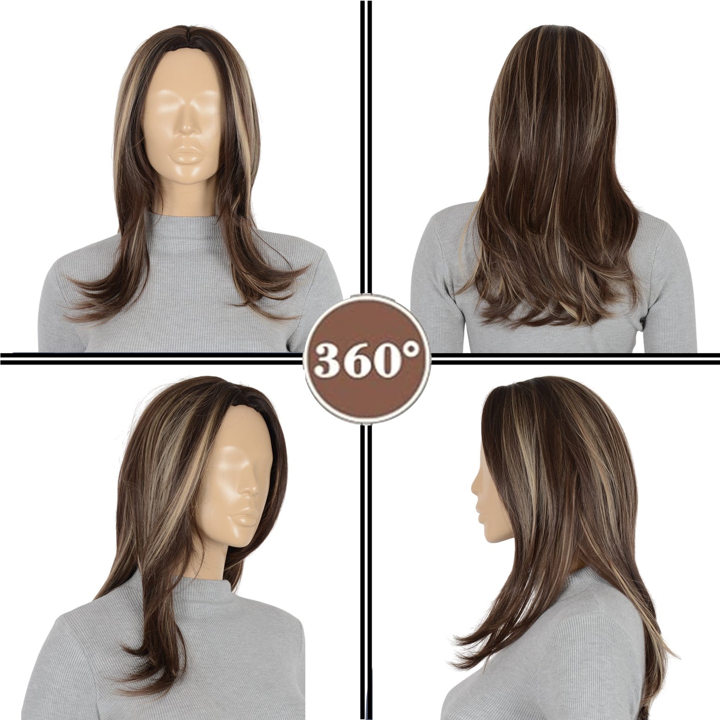 11 Inch Layered Curly Wig with Curtain Bangs Synthetic Wavy Wig for Women Hair Wig for Daily