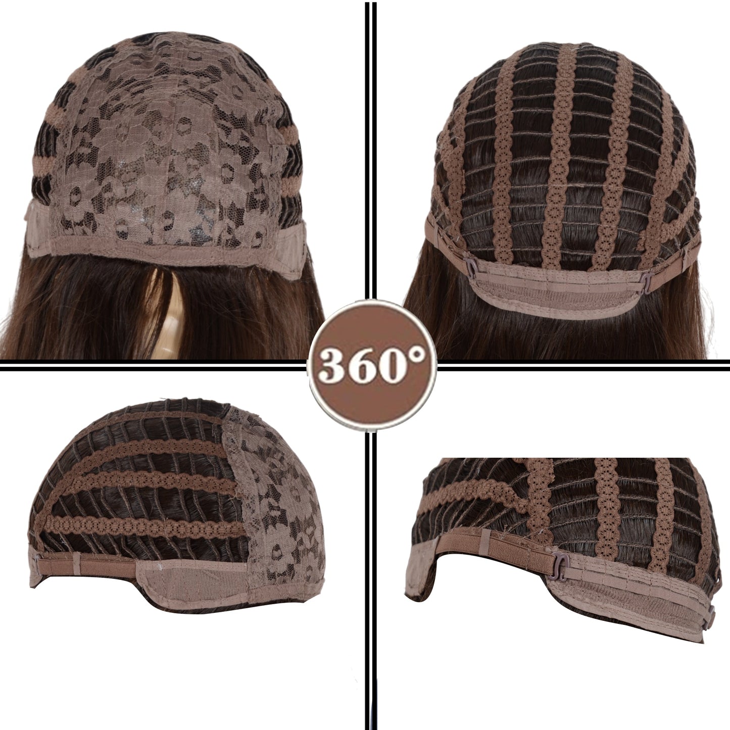 22 Inch Long Curly Wig with Bangs Long Haired Wig for Women Curtain Bangs Synthetic Layered Wig Long Wavy Wig