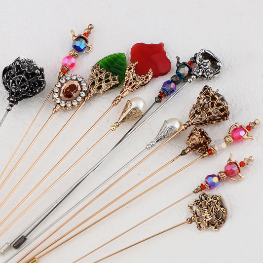 8 inch long Vintage Style Hat Pin