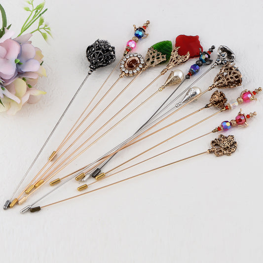 8 inch long Vintage Style Hat Pin