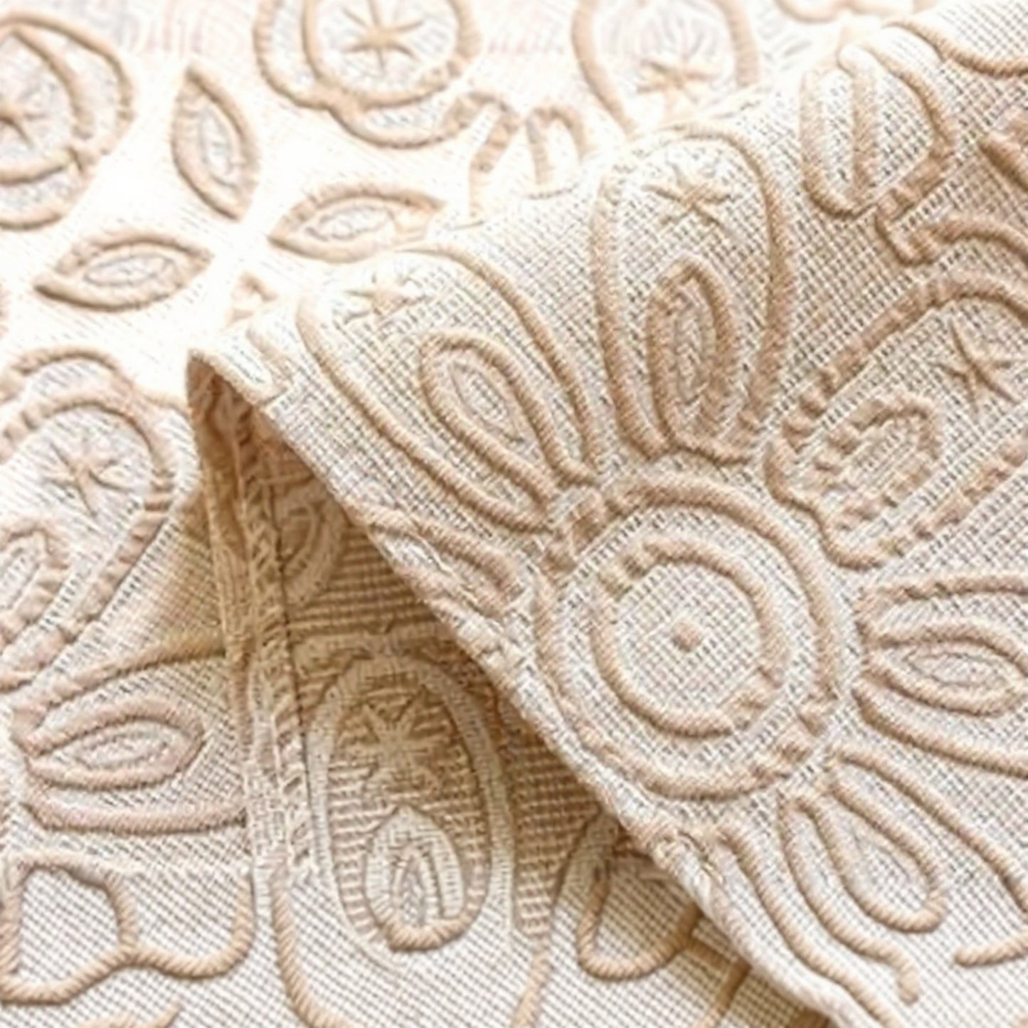 Floral Embroidered Table Runner with Intricate Pattern Detailing 13.5x47in