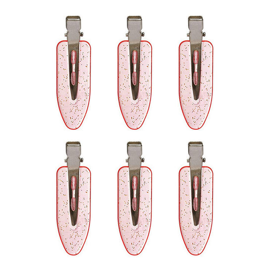 Decorative Hair Sectioning Clips with Metal Alligator Clamp for Styling and Everyday Hold 6-Piece Set 2.3x0.7in